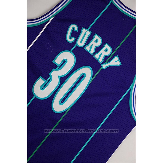 Maglia Charlotte Hornets Dell Curry #30 Retro Viola